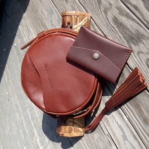 NWOT Portland Leather Circle Crossbody BUNDLE